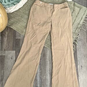 New York & Company Tan Flare Pants